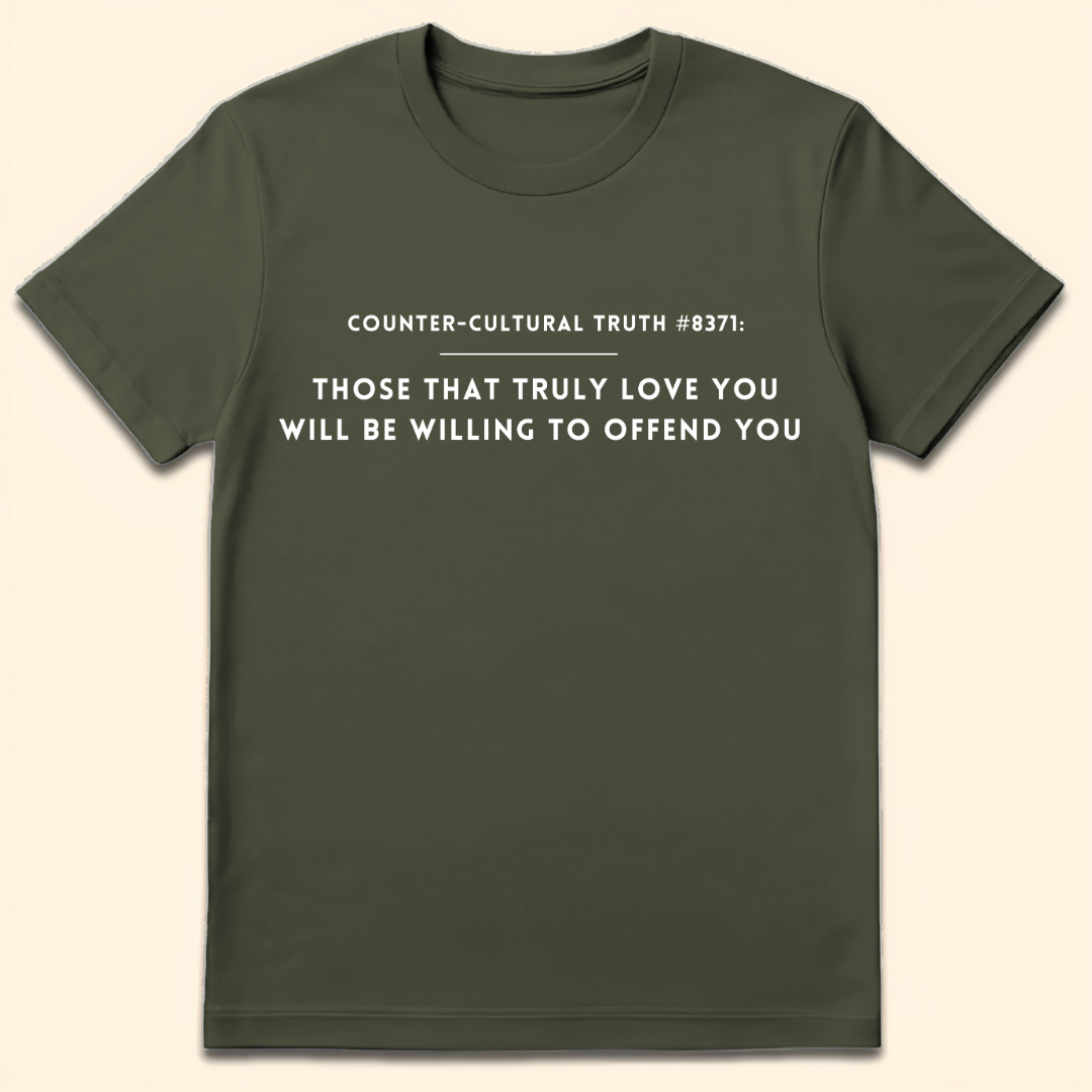 True Love Offends T-Shirt Military Green