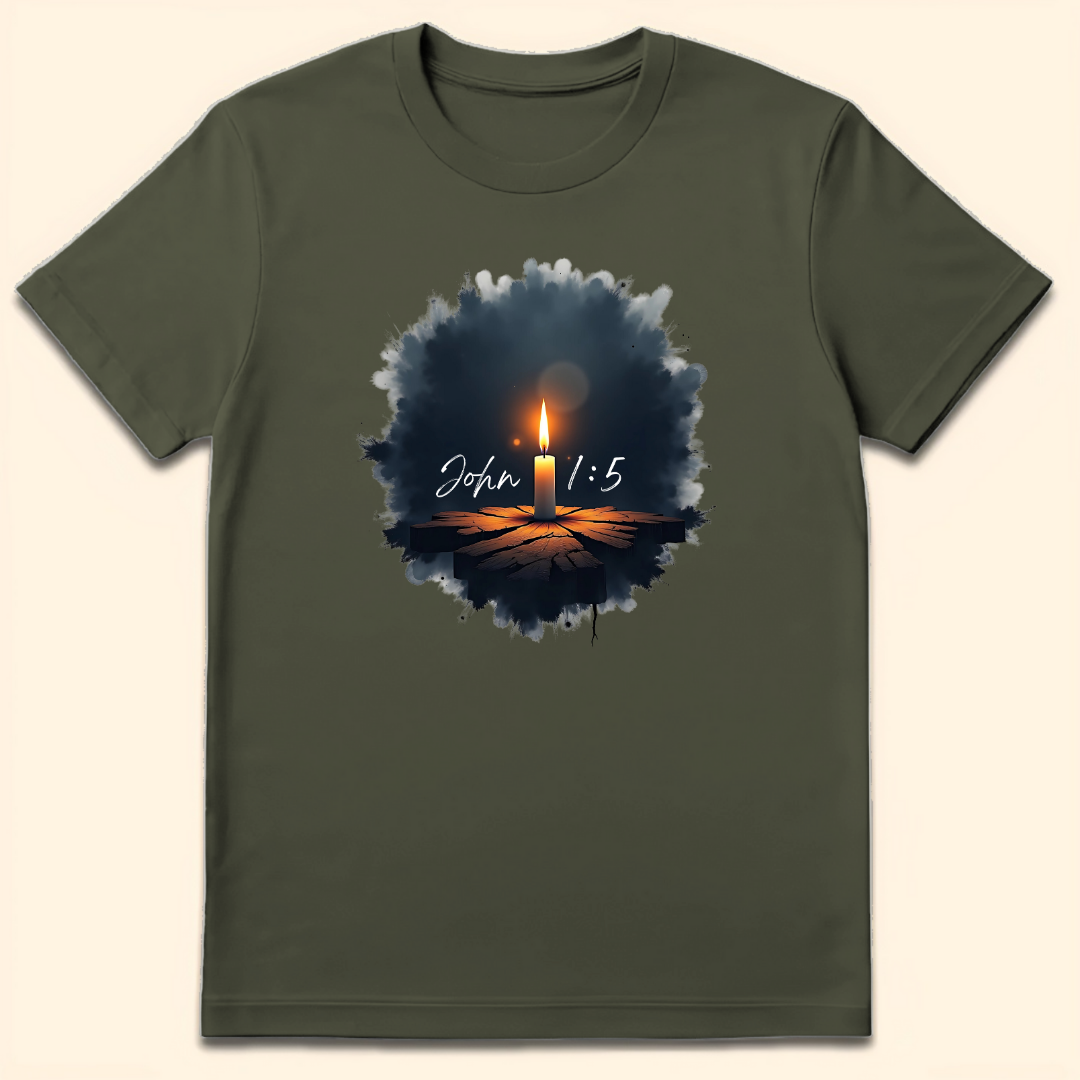 Light In The Darkness T-Shirt Military Green