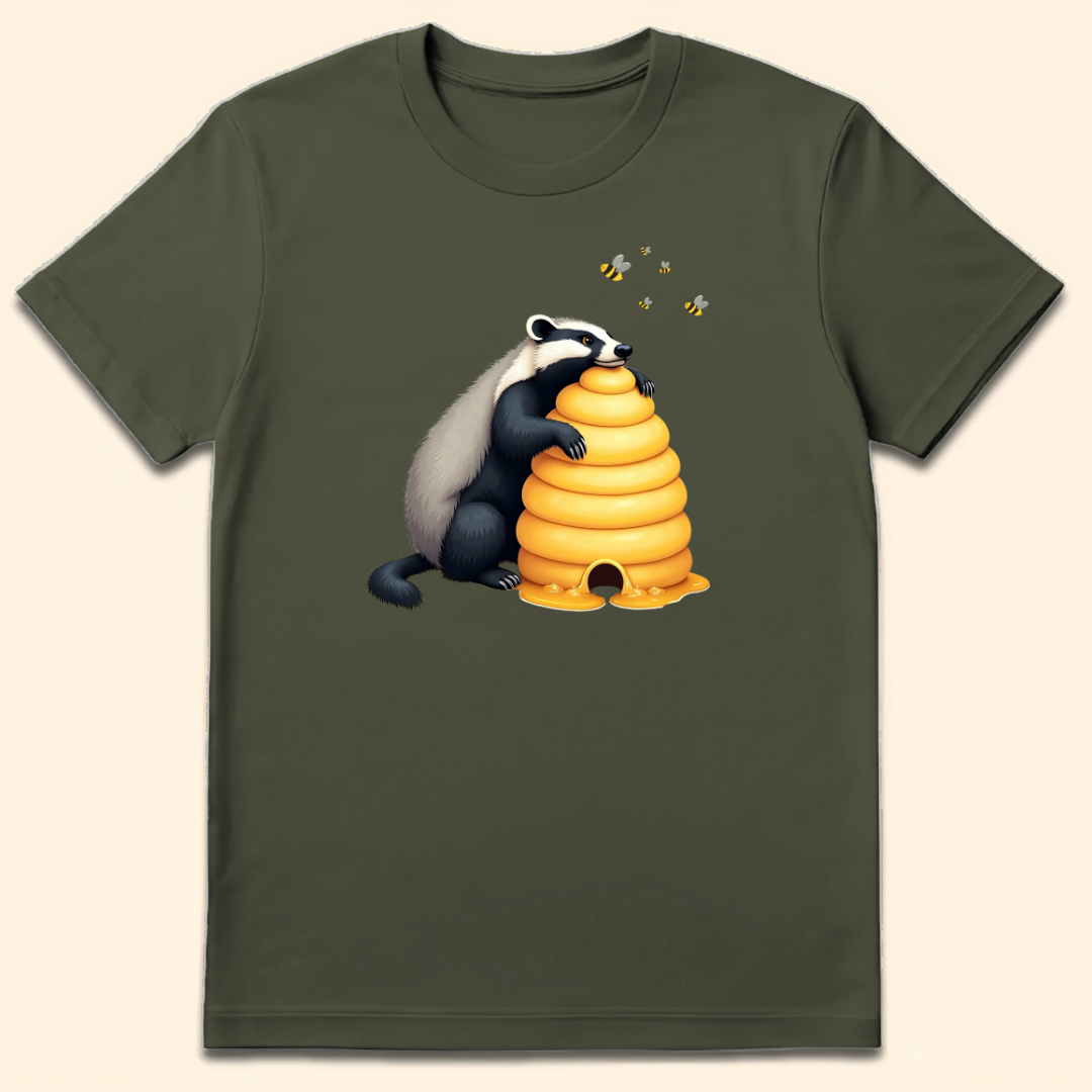 Honeybadger Hive T-Shirt Military Green