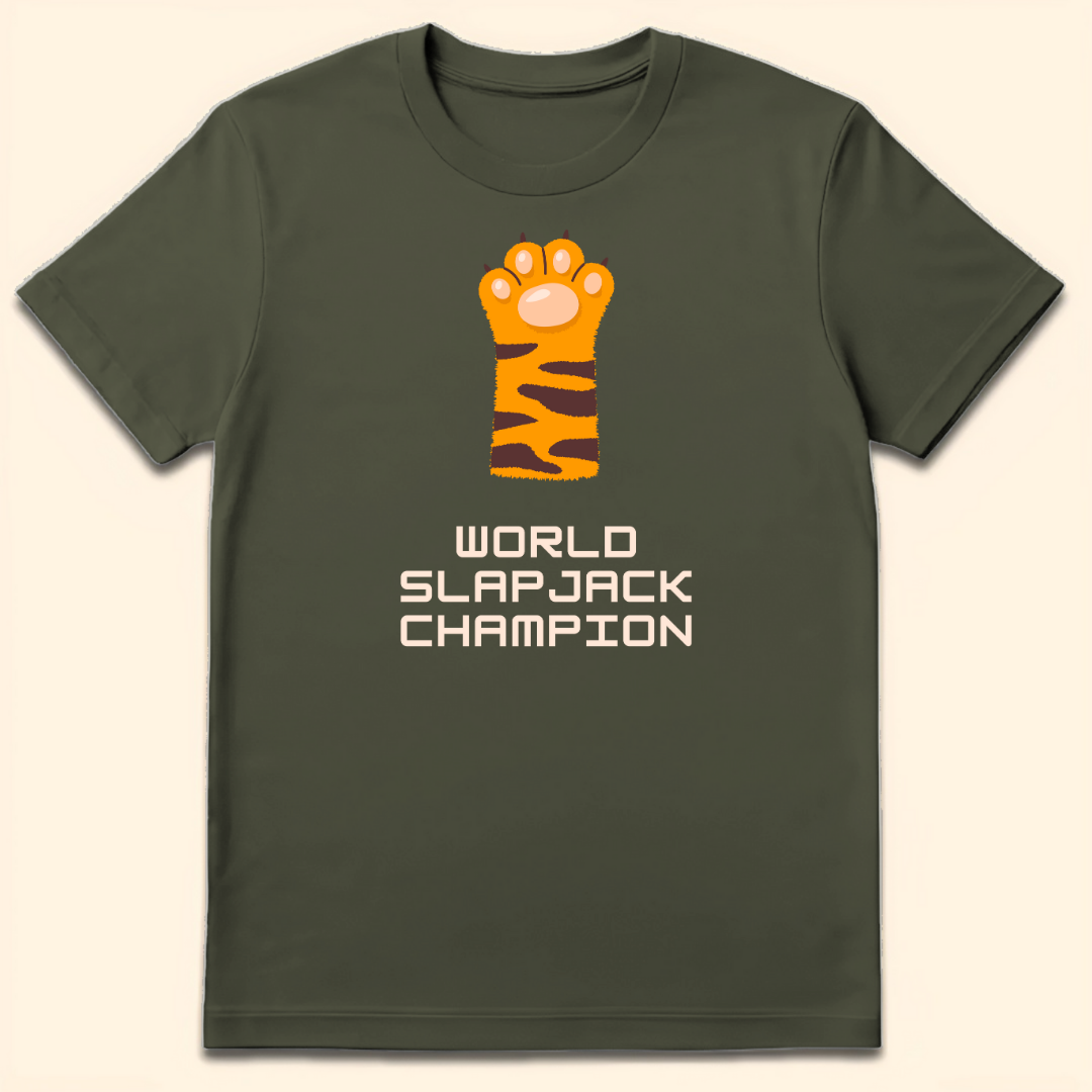 World Slapjack Champion T-Shirt Military Green