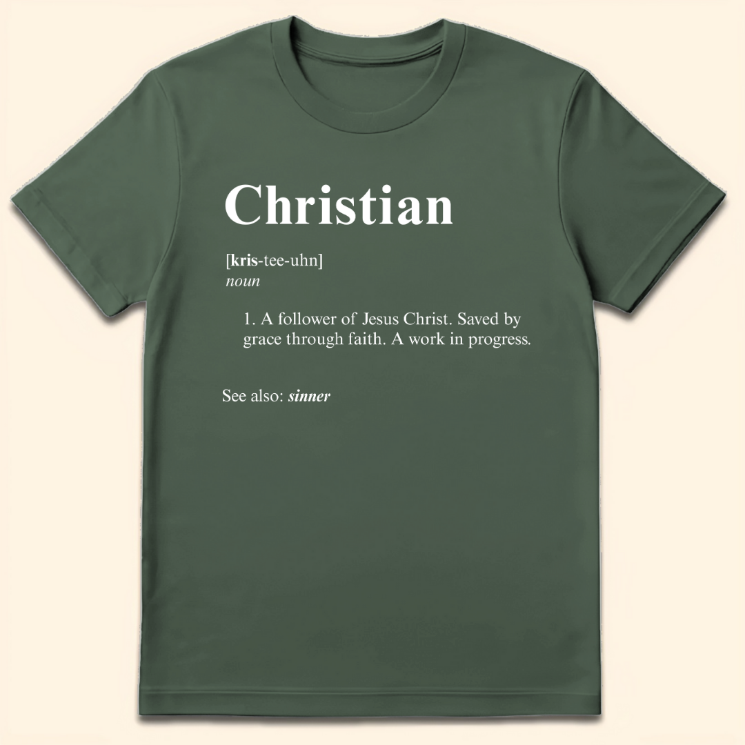 Christian Definition T-Shirt Military Green