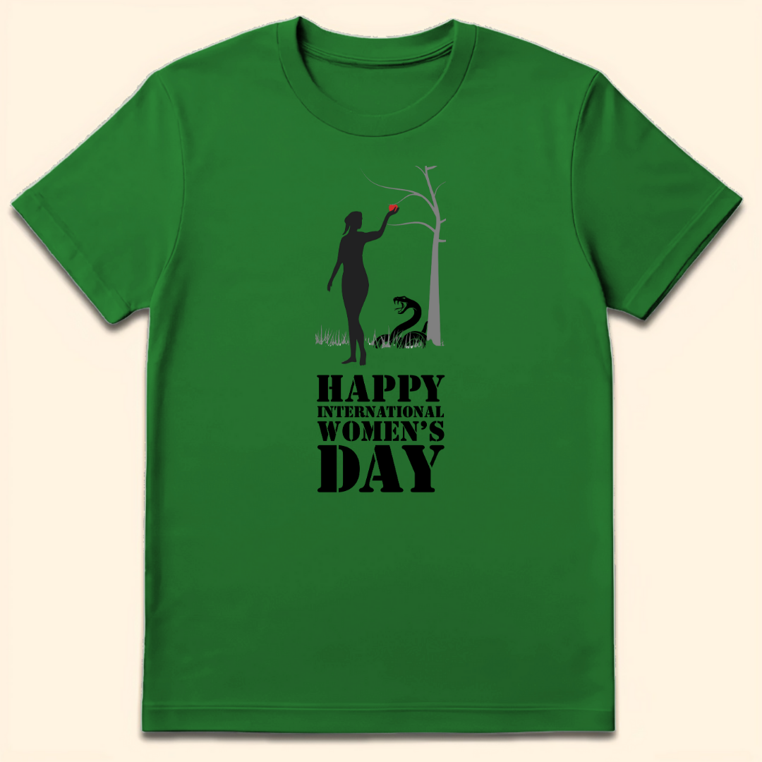 Happy International Women's Day T-Shirt Irish Green