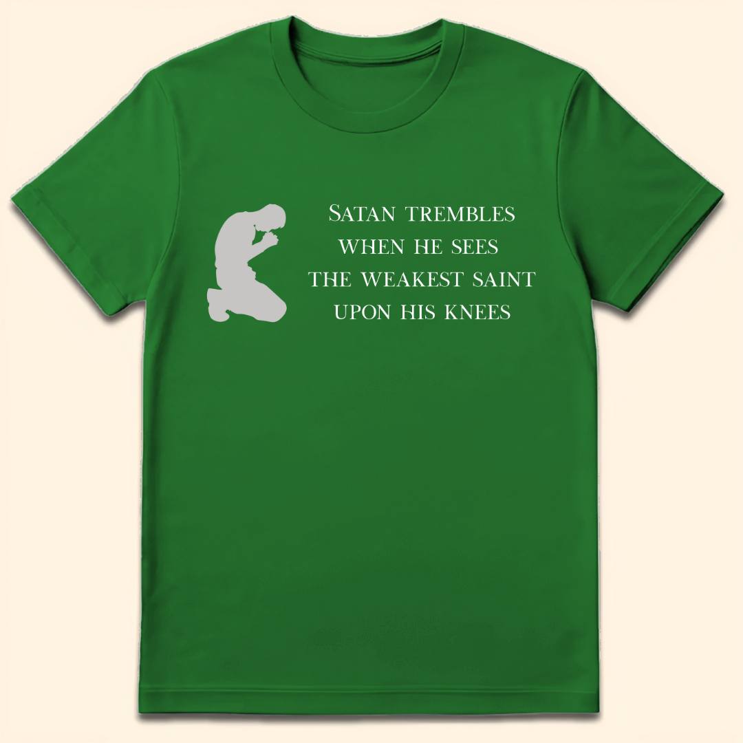 Satan Trembles T-Shirt Irish Green