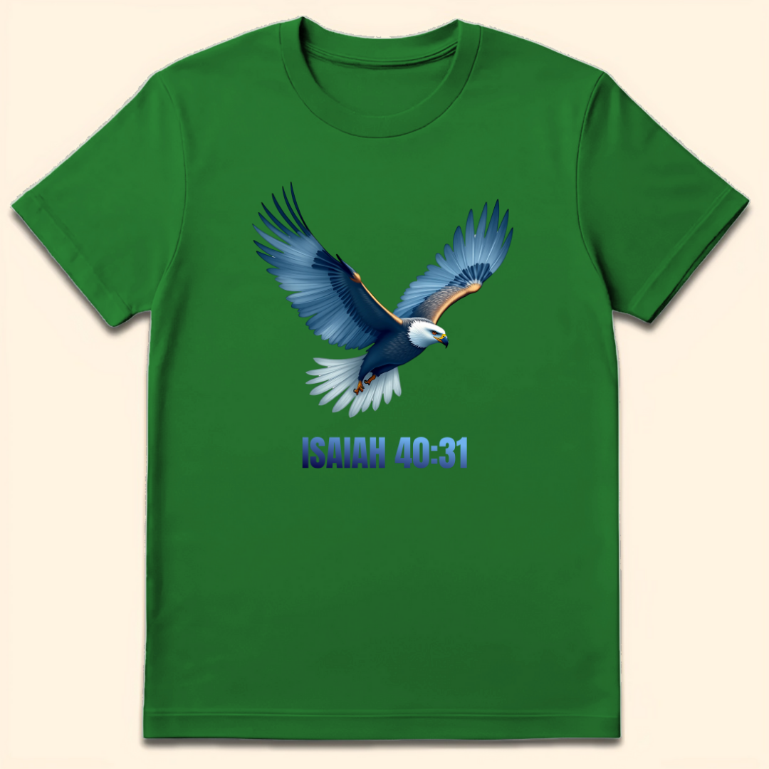 Wings Like Eagles T-Shirt Irish Green