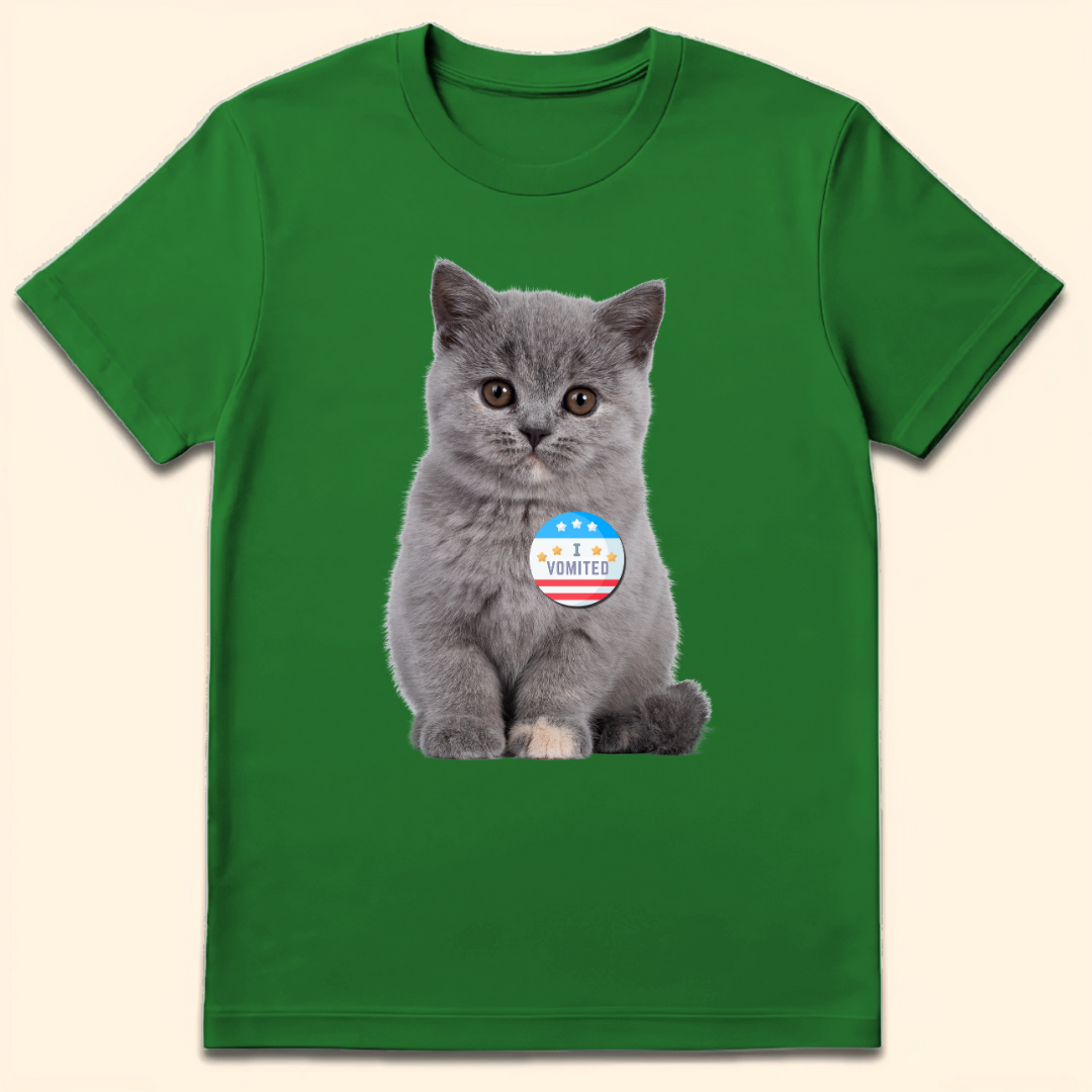 I Vomited T-Shirt Irish Green