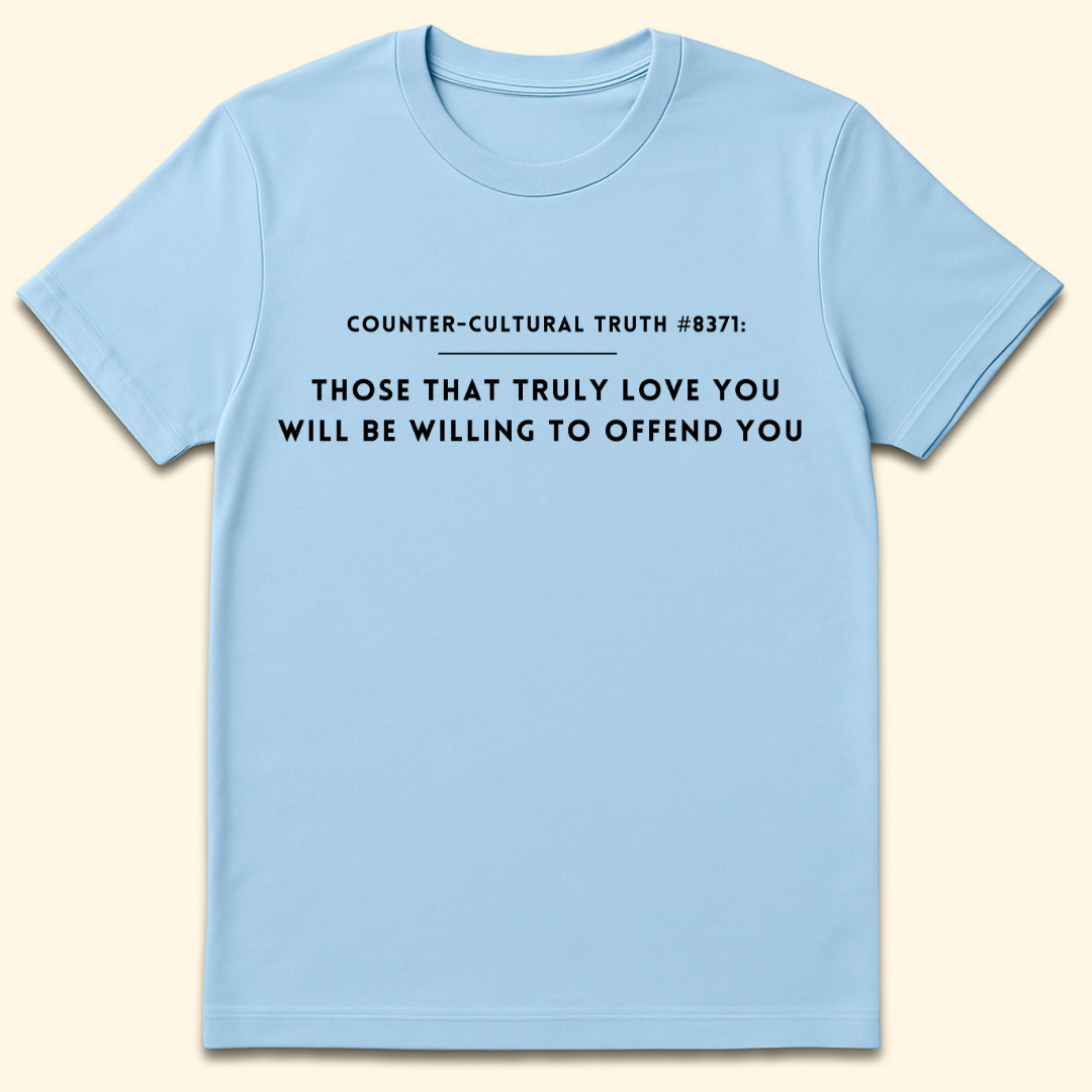 True Love Offends T-Shirt Light Blue