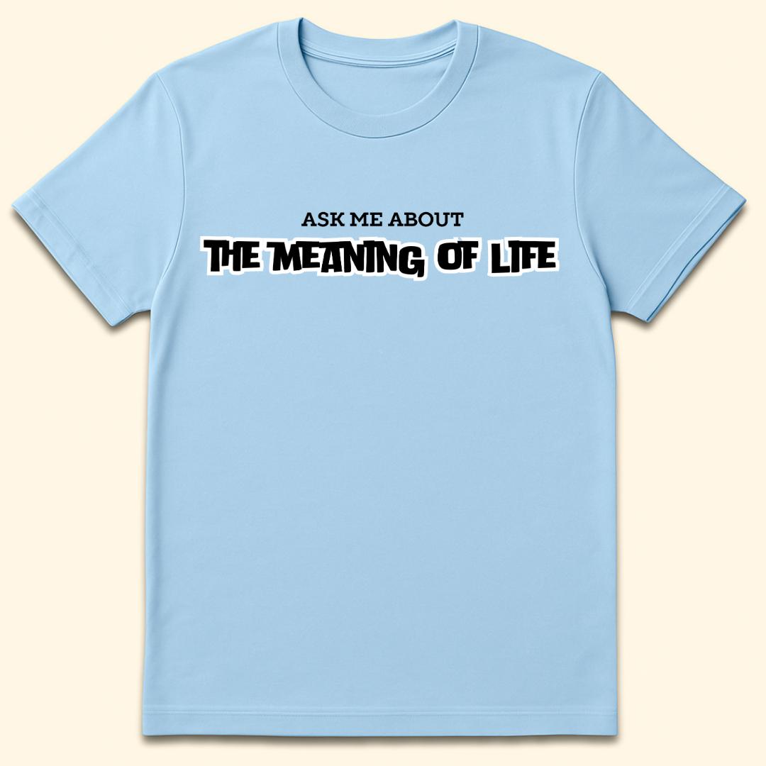 Meaning Of Life T-Shirt Light Blue