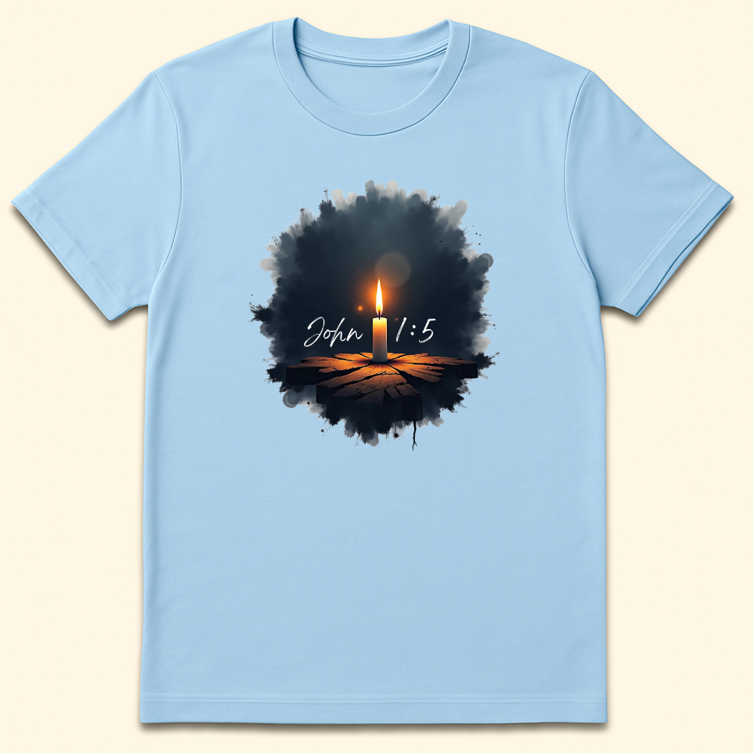 Light In The Darkness T-Shirt Light Blue