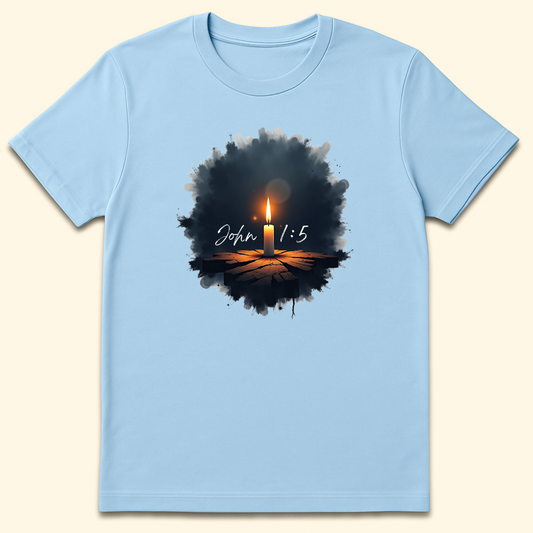 Light In The Darkness T-Shirt Light Blue