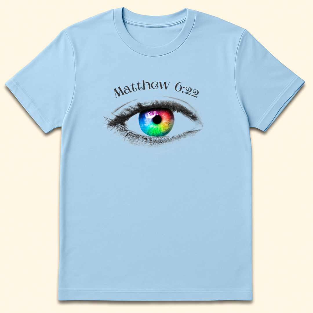 The Eye Is The Lamp T-Shirt Light Blue