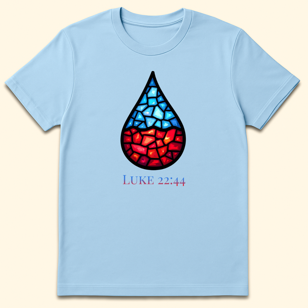 Sweat Like Drops Of Blood T-Shirt Light Blue