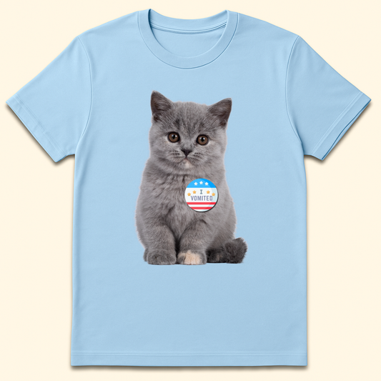 I Vomited T-Shirt Light Blue