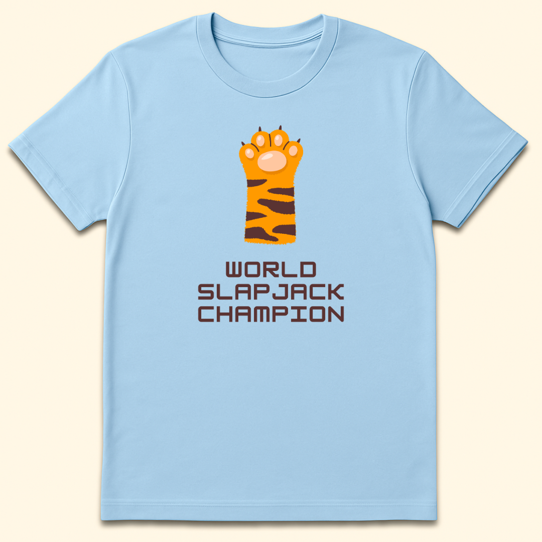 World Slapjack Champion T-Shirt Light Blue