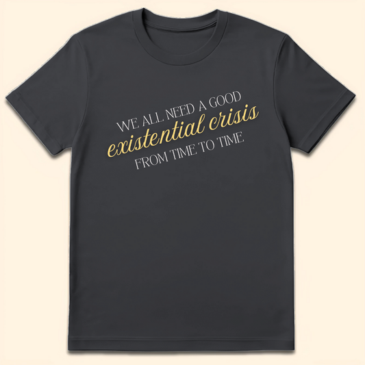 Existential Crisis T-Shirt Dark Heather Grey