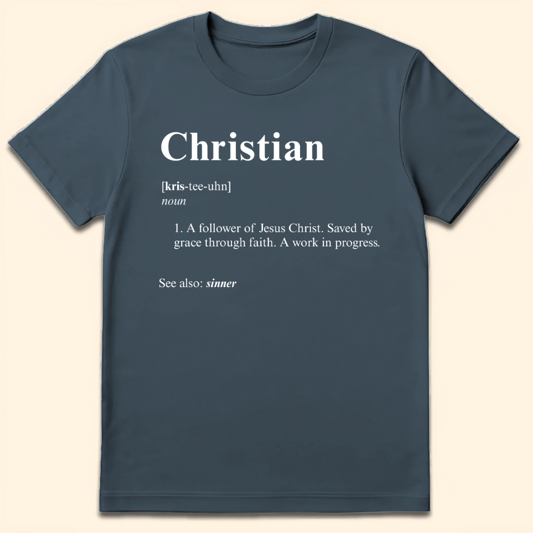 Christian Definition T-Shirt Dark Heather Grey