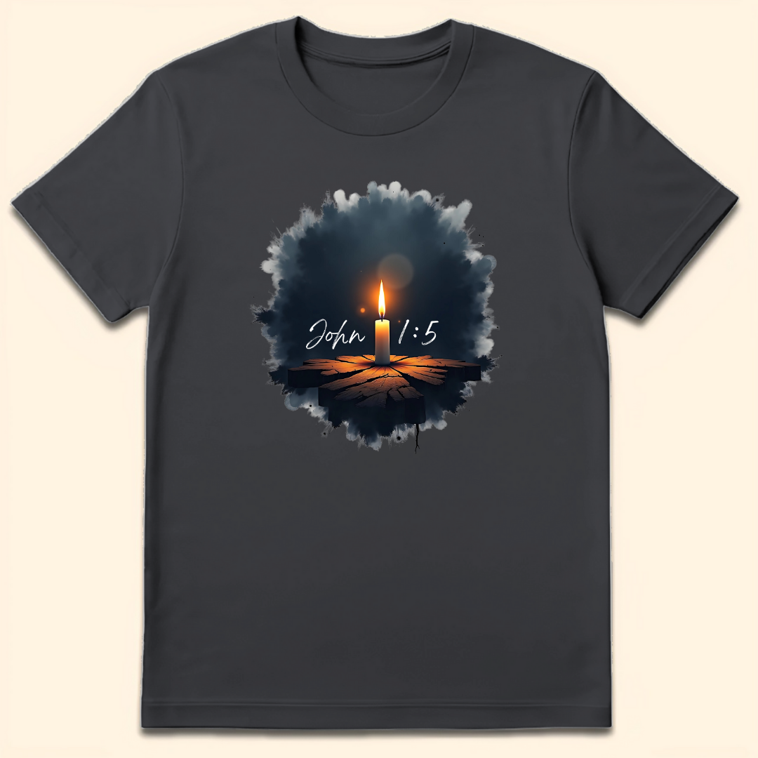 Light In The Darkness T-Shirt Dark Heather Grey