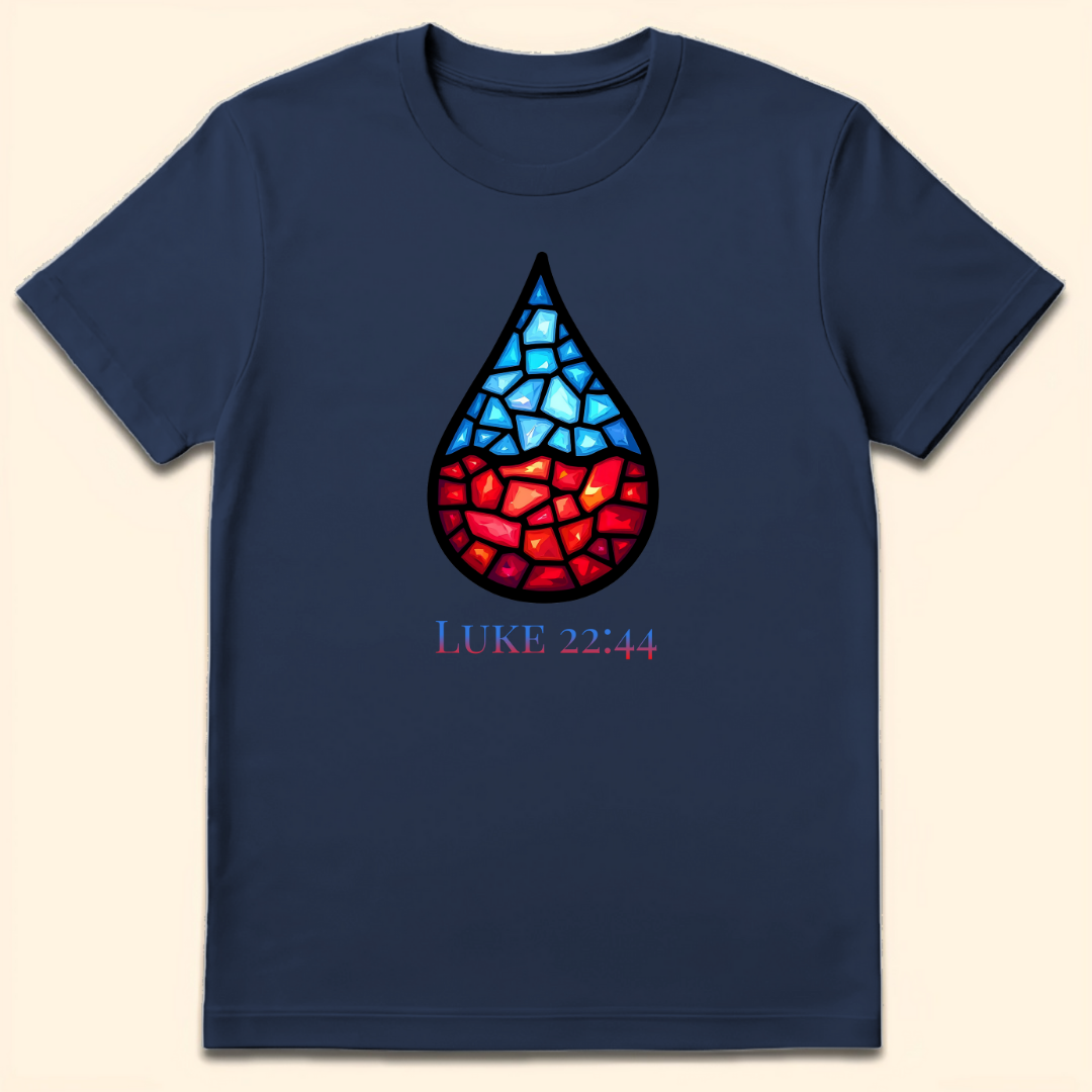 Sweat Like Drops Of Blood T-Shirt Navy