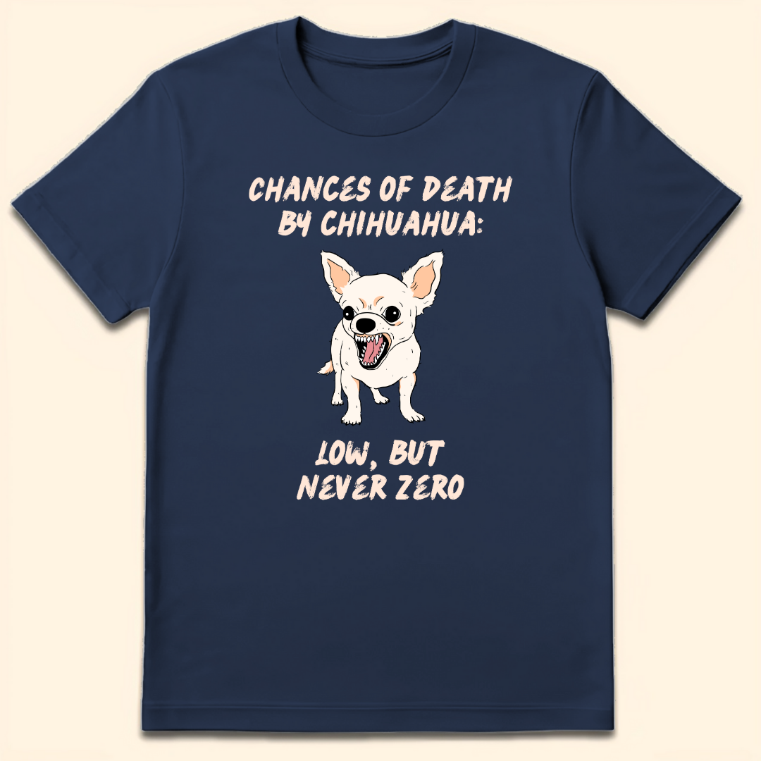 Death By Chihuahua T-Shirt Navy