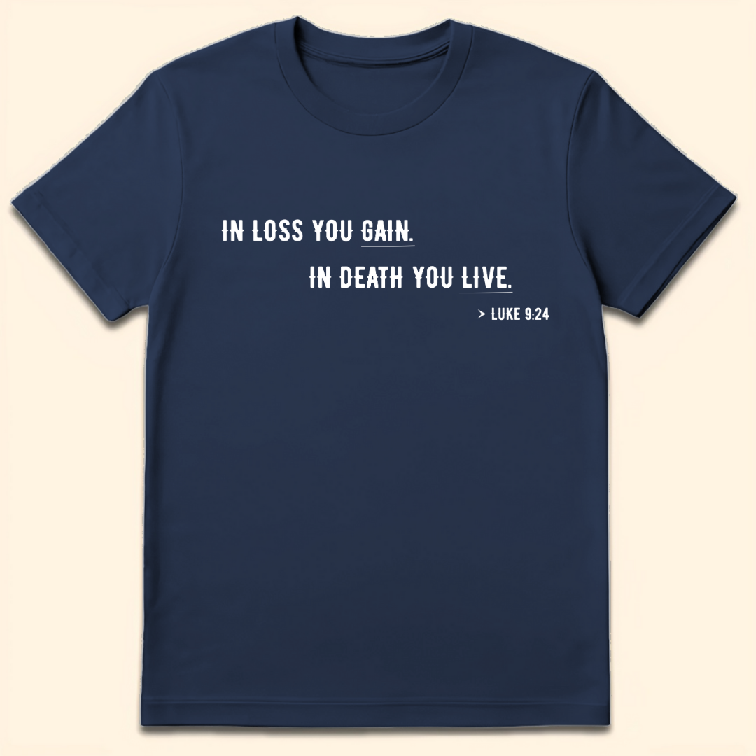 In Death You Live T-Shirt Navy