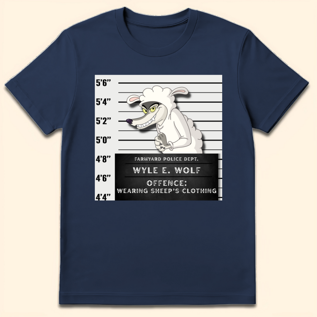 Wolf In Sheep's Clothing T-Shirt Navy