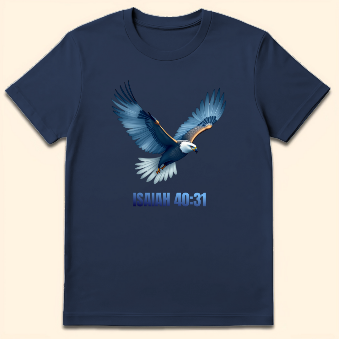 Wings Like Eagles T-Shirt Navy