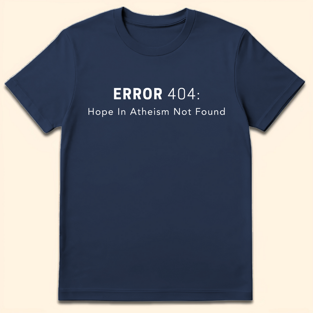 Hope In Atheism Not Found T-Shirt Navy