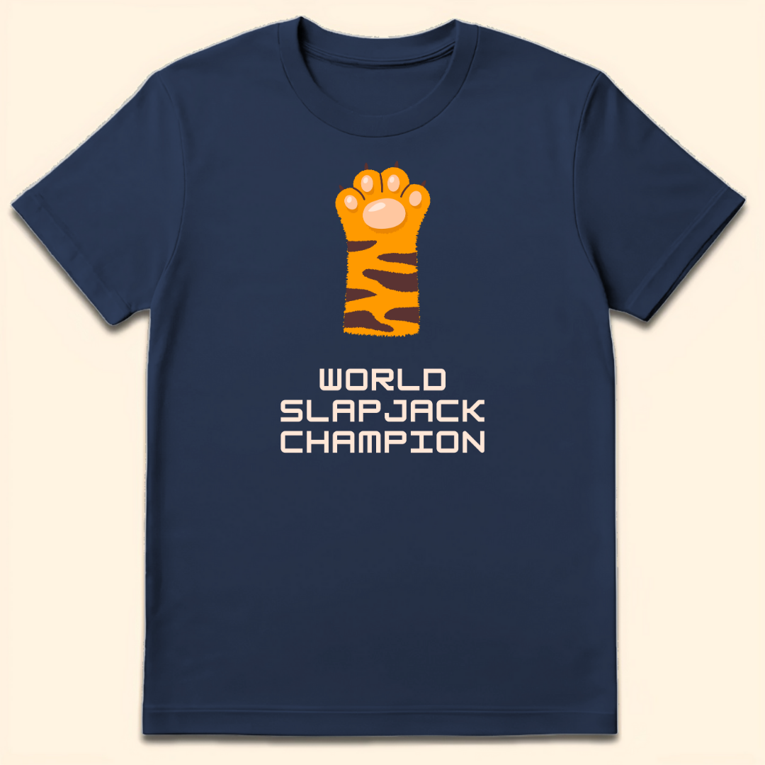 World Slapjack Champion T-Shirt Navy